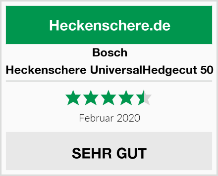 Bosch Heckenschere UniversalHedgecut 50 Test