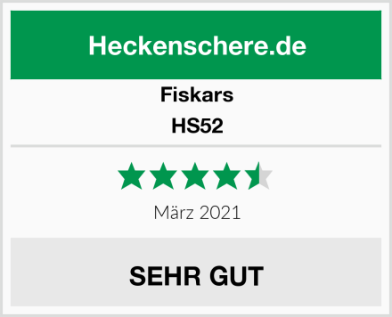 Fiskars HS52 Test