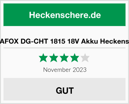  DELTAFOX DG-CHT 1815 18V Akku Heckenschere Test