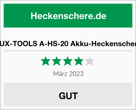  LUX-TOOLS A-HS-20 Akku-Heckenschere Test