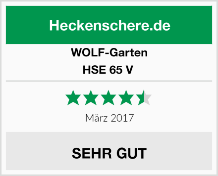 WOLF-Garten HSE 65 V  Test