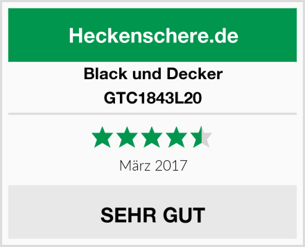 Black und Decker GTC1843L20 Test