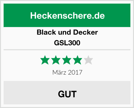 Black und Decker GSL300 Test